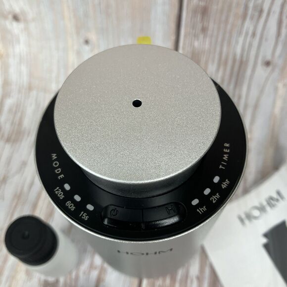Essential Oil Diffuser by HOHM Portable & Waterless in SILVER NEW (MSRP $100) - Picture 5 of 14